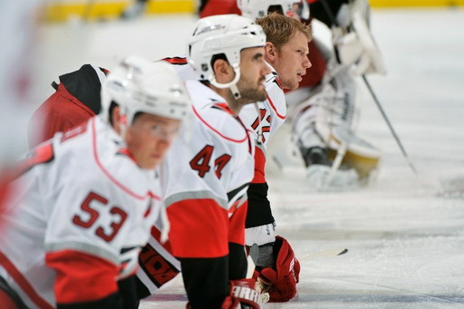 Eric Staal, Jeff Skinner, Jay Harrison