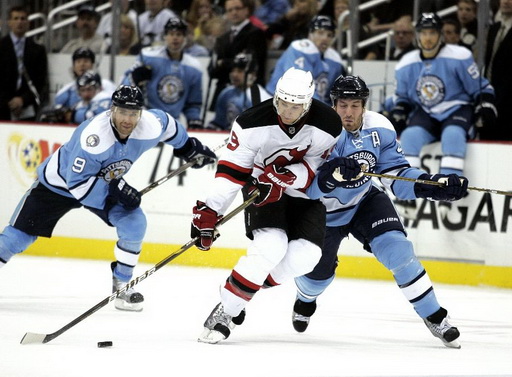 Travis Zajac, Brooks Orpik, Pascal Dupuis
