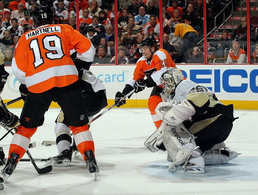 Scott Hartnell, Claude Giroux, Marc-Andre Fleury