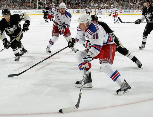 Marc Staal, Kristopher Letang, Marián Gáborík, Maxime Talbot