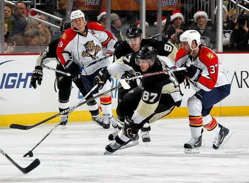 Sidney Crosby, Pascal Dupuis, Stephen Weiss, Bill Thomas