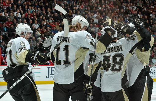 Evgeni Malkin, Jordan Staal, Tyler Kennedy