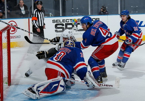 Henrik Lundqvist, Michael Rupp, Michael Del Zotto