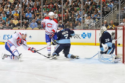 Mike Cammalleri, Tomáš Plekanec, Paul Martin, Marc-Andre Fleury