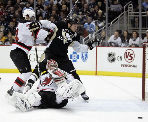 Mark Fayne, Jordan Staal, Johan Hedberg