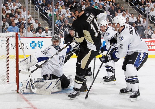 Dwayne Roloson, Jordan Staal, Eric Brewer