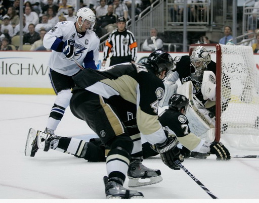 Vincent Lecavalier, Zbyněk Michálek, Marc-Andre Fleury