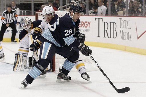 Jhonas Enroth, Derek Roy, Steve Sullivan