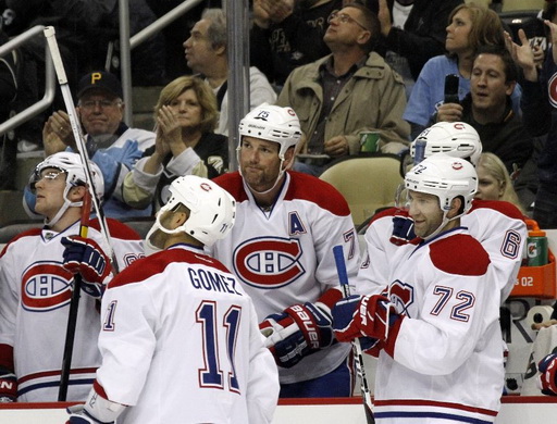 Hal Gill, Scott Gomez, Erik Cole