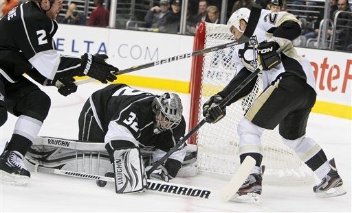 Matt Greene, Jonathan Quick, Steve Sullivan