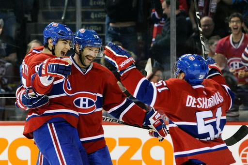 Max Pacioretty, Erik Cole, David Desharnais