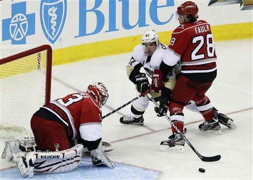 Brian Boucher, Sidney Crosby, Justin Faulk