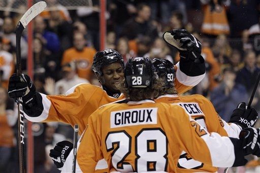 Wayne Simmonds, Claude Giroux, Jakub Voráček