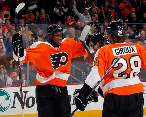 Wayne Simmonds, Jakub Voráček, Claude Giroux