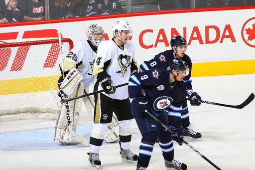 Marc-Andre Fleury, Zbyněk Michálek, Alexander Burmistrov, Evander Kane