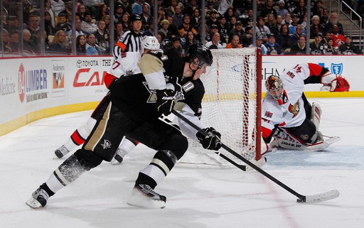 Filip Kuba, Evgeni Malkin, Craig Anderson