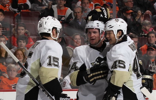 Dustin Jeffrey, Matt Cooke, Arron Asham