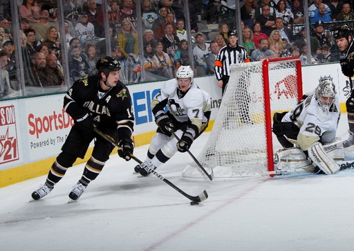 Jamie Benn, Paul Martin, Marc-Andre Fleury