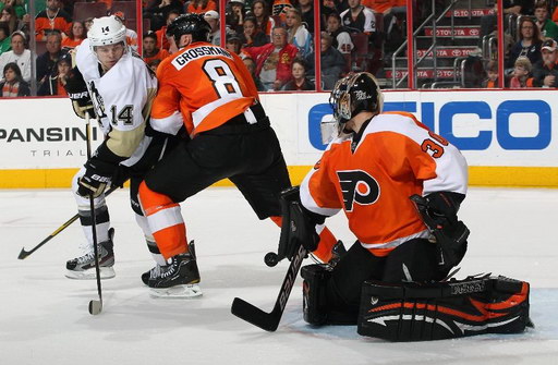 Chris Kunitz, Nicklas Grossman, Ilya Bryzgalov