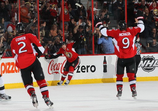 Jared Cowen, Daniel Alfredsson, Milan Michálek