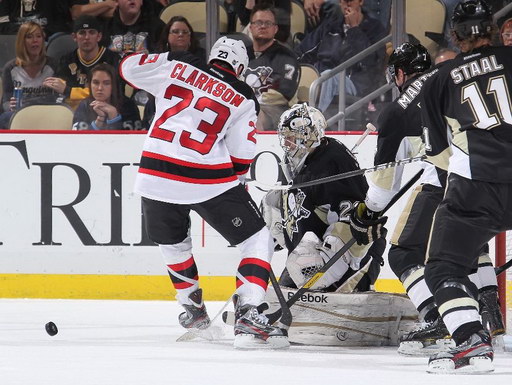 David Clarkson, Marc-Andre Fleury, Paul Martin, Jordan Staal