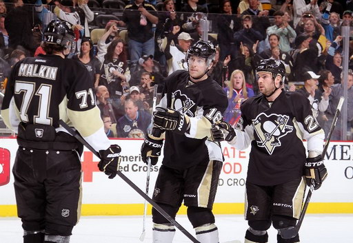 Evgeni Malkin, James Neal, Steve Sullivan