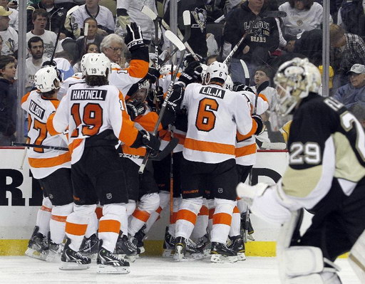 Maxime Talbot, Scott Hartnell, Andreas Lilja