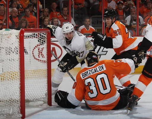 Sidney Crosby, Ilya Bryzgalov, Matt Carle