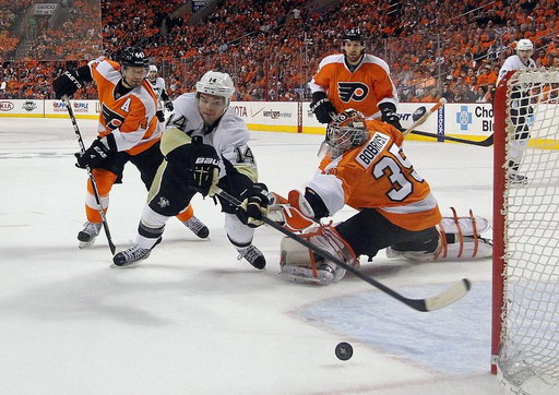 Kimmo Timonen, Chris Kunitz, Sergei Bobrovsky