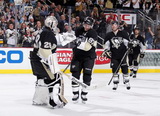 Marc-Andre Fleury, Sidney Crosby, Pascal Dupuis