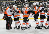 Ilya Bryzgalov, Matt Read, Eric Wellwood, Jaromír Jágr, Wayne Simmonds