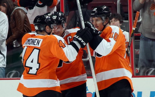 Kimmo Timonen, Claude Giroux, Brayden Schenn