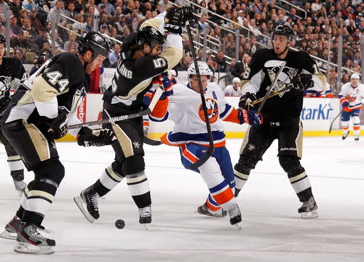 Brooks Orpik, Deryk Engelland, Kyle Okposo, Brandon Sutter