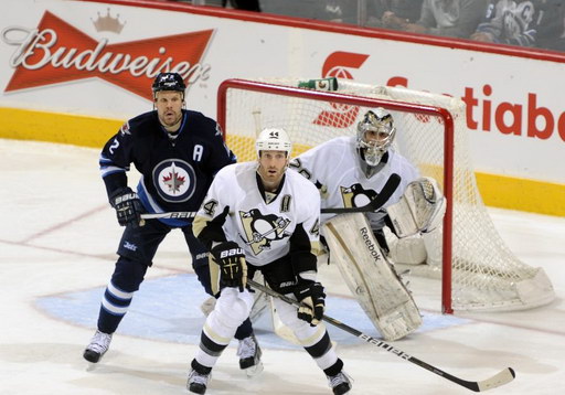 Olli Jokinen, Brooks Orpik, Marc-Andre Fleury