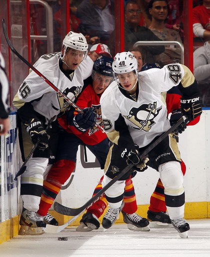 Brandon Sutter, Drew Shore, Tyler Kennedy