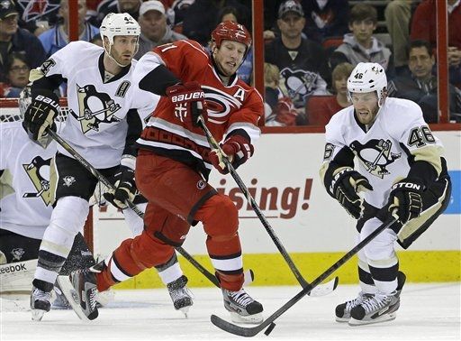 Brooks Orpik, Jordan Staal, Joe Vitale