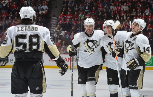 Kristopher Letang, Pascal Dupuis, Matt Niskanen, Chris Kunitz