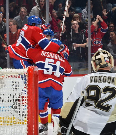 P.K. Subban, David Desharnais, Tomáš Vokoun