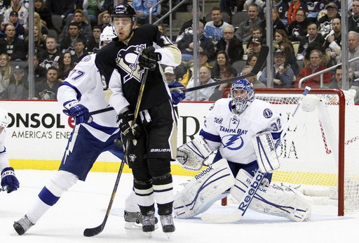 Victor Hedman, Brandon Sutter, Mathieu Garon