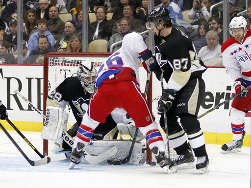 Marc-Andre Fleury, Matt Hendricks, Sidney Crosby