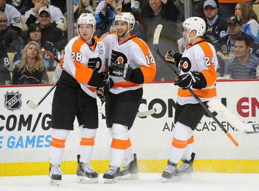 Claude Giroux, Simon Gagne, Matt Read