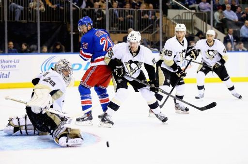 Marc-Andre Fleury, Derek Stepan, Philip Samuelsson, Joe Vitale, Robert Bortuzzo