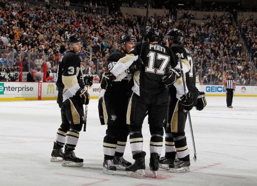 Olli Maatta, Jussi Jokinen, Taylor Pyatt, Evgeni Malkin