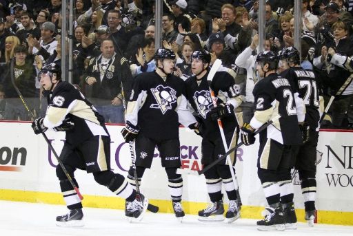 Jussi Jokinen, Olli Maatta, James Neal, Matt Niskanen, Evgeni Malkin