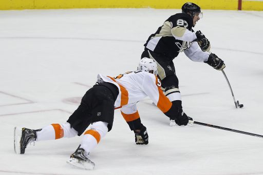 Braydon Coburn, Sidney Crosby