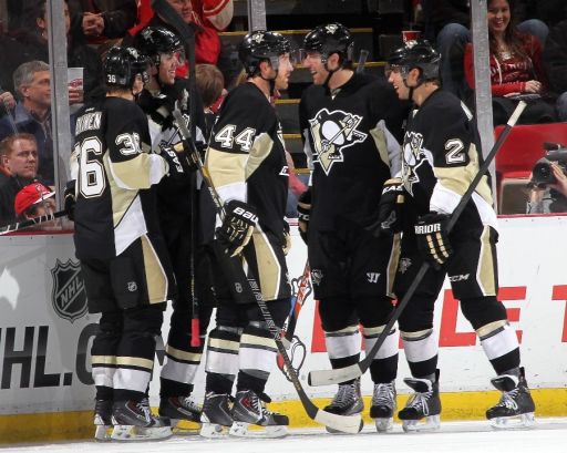 Jussi Jokinen, Evgeni Malkin, Brooks Orpik, James Neal, Matt Niskanen