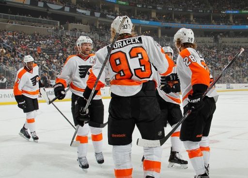 Scott Hartnell, Jakub Voráček, Claude Giroux