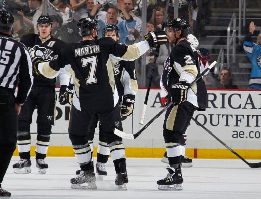 Evgeni Malkin, Paul Martin, Matt Niskanen