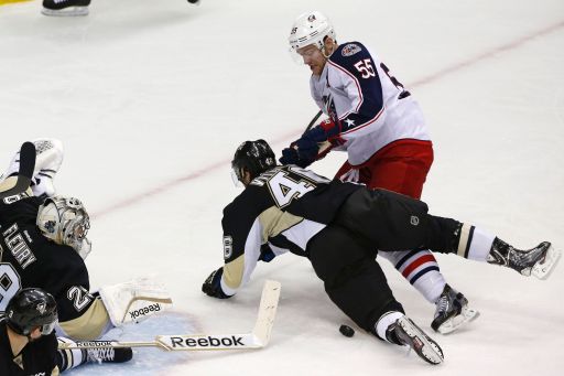 Marc-Andre Fleury, Joe Vitale, Mark Letestu