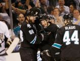 Brent Burns, Justin Braun, Marc-Edouard Vlasic